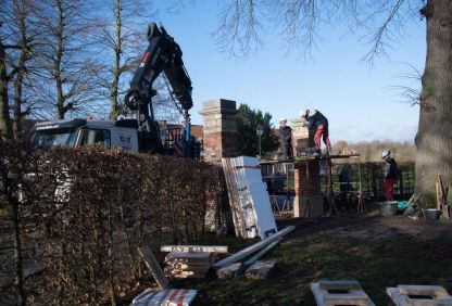 Restauratie pijler Engelsche Hof