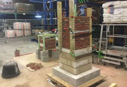 Restauratie pijler Engelsche Hof